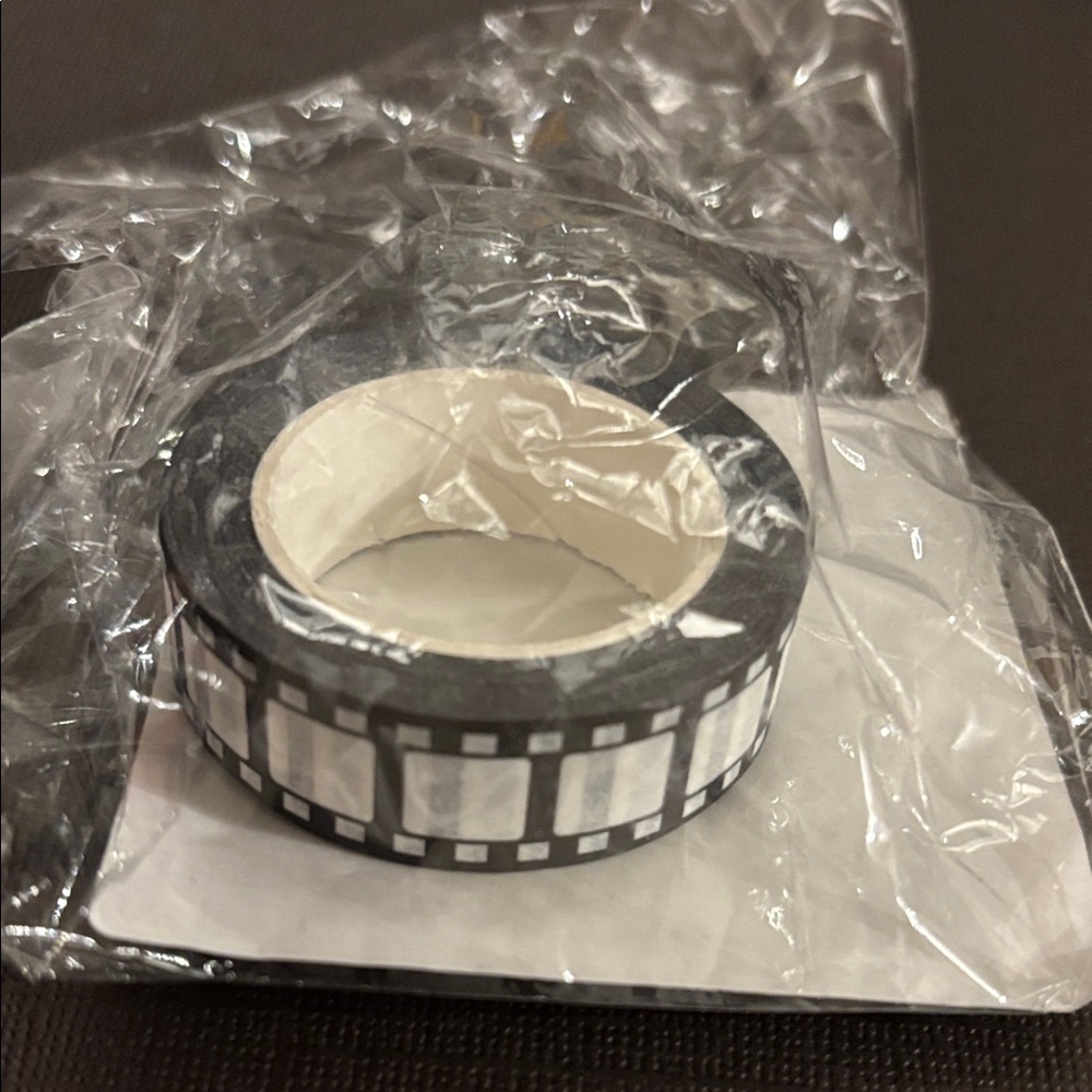 Vintage Film Reel Washi Tape • 3 for $20 • Retro Cinema Scrapbook Tape